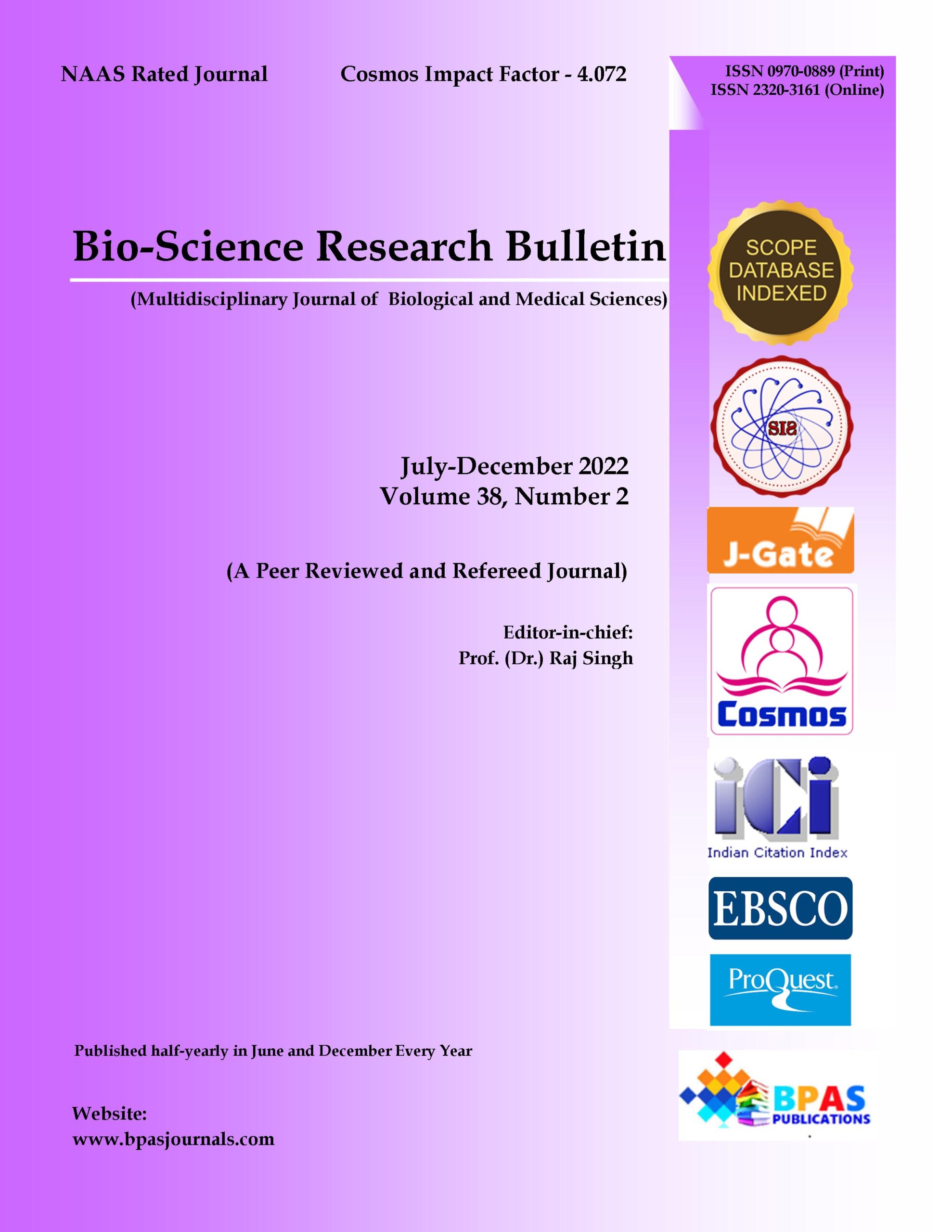 Front cover of Bio science DEC 2022