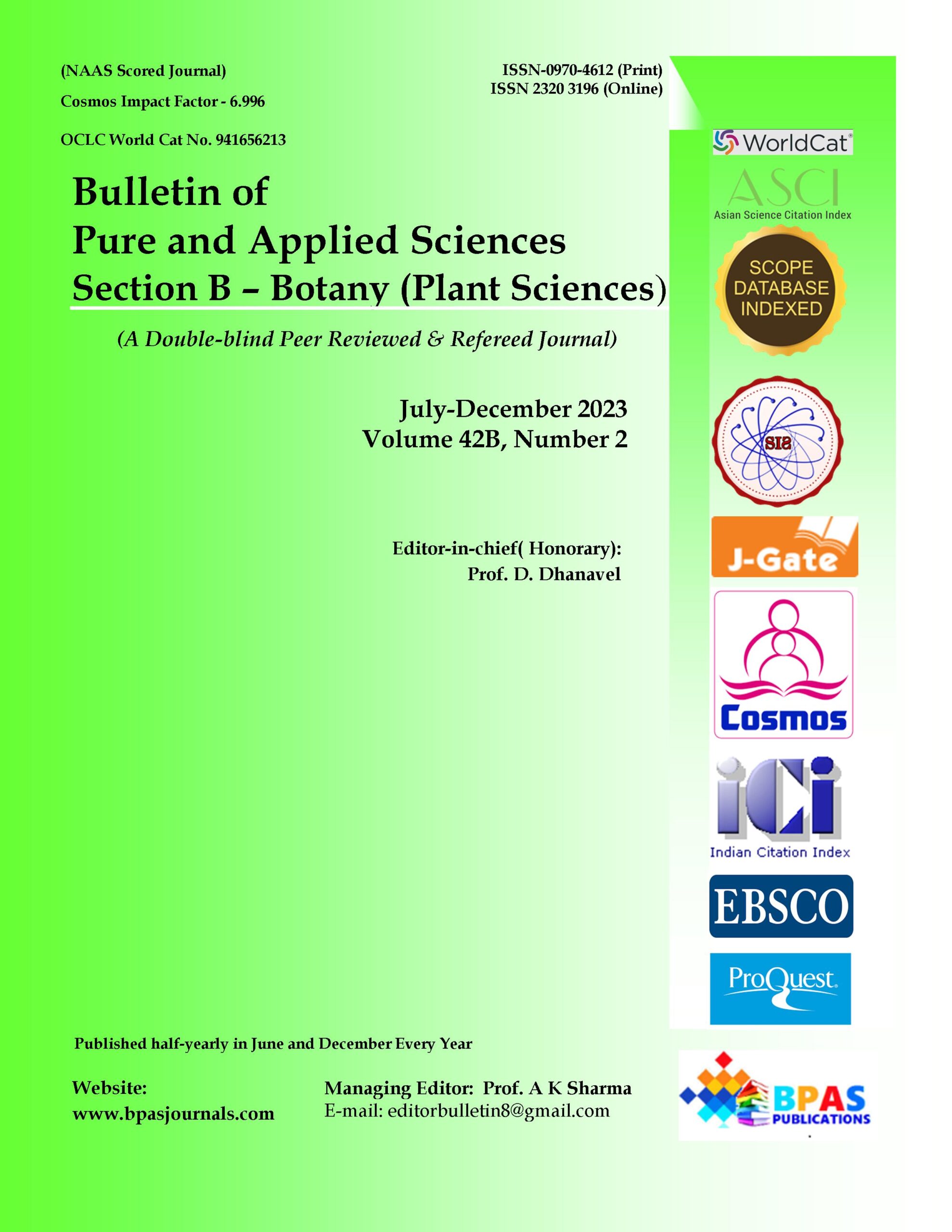 Front cover of Botany DEC 2023