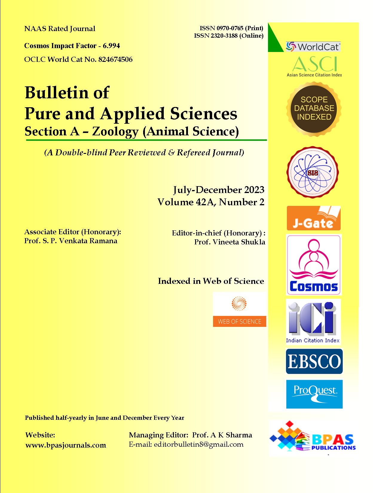 Front cover of Zoology DEC 2023